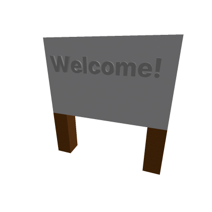 Welcome sign 