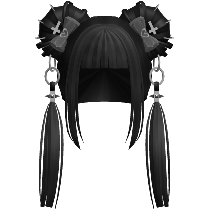 Gothic Twin Tails In Black