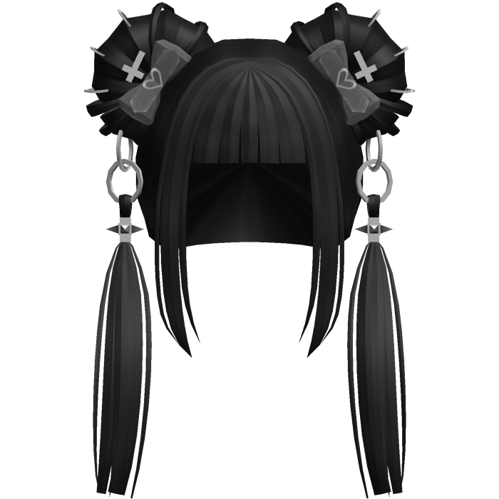 Gothic Twin Tails In Black