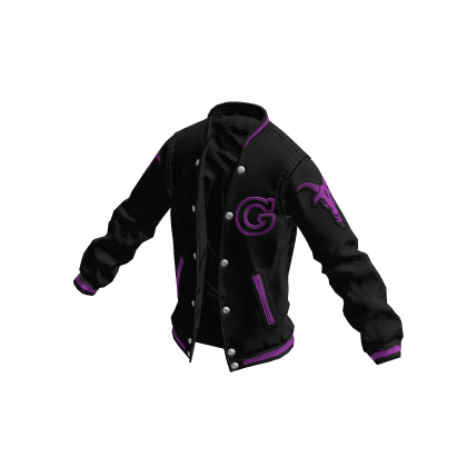 College Jacket | Black Pink
