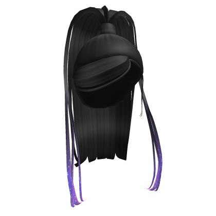 Starry High Ponytail - Black Sparkles * Limited * thumbnail