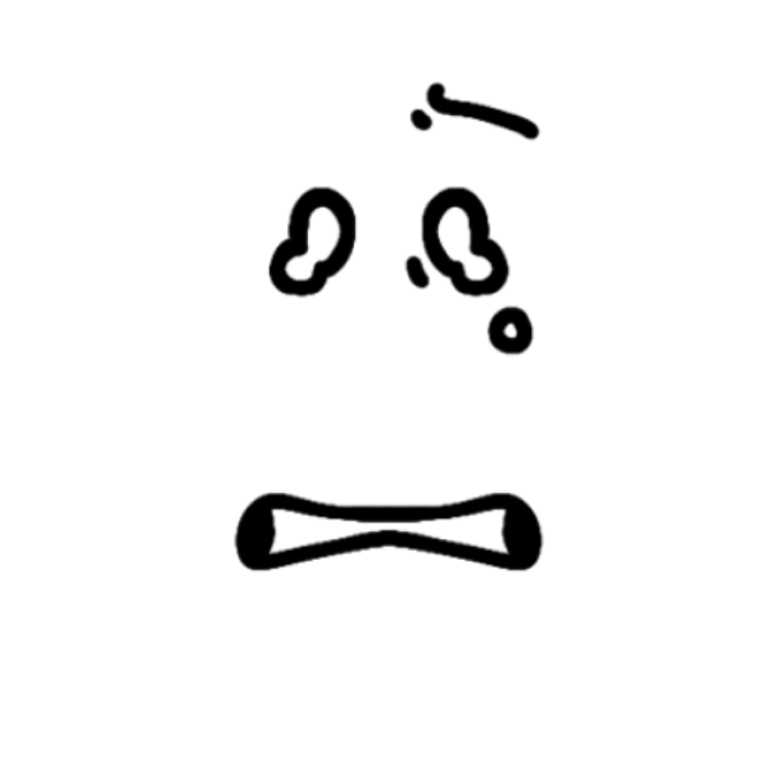 Forsaken Noob Low HP Face Roblox decal