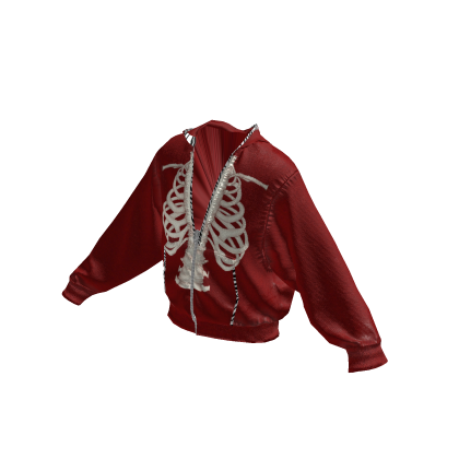 Scene Skeleton Sweater (Red) thumbnail
