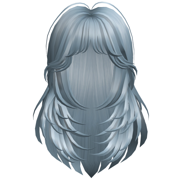 Ice Blue Layered Hair
