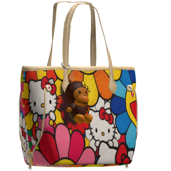Beige Brim Tote Bag V1 