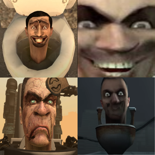 Merge 2048 Skibidi Toilet