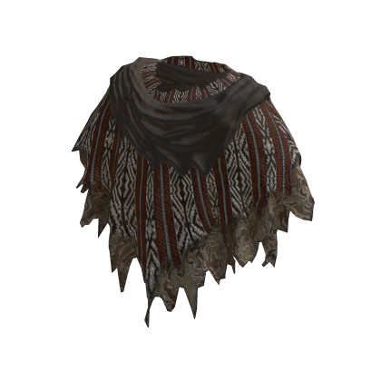 Boho Tribal Tattered Poncho