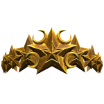 Gold Stellar Star Crown