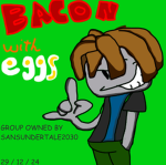 Bacon with eggs
