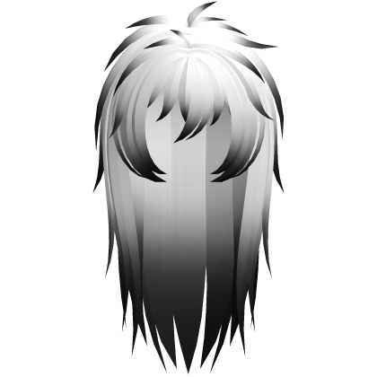 emo vkei moe scene messy hair white black Roblox item