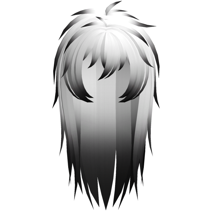 emo vkei moe scene messy hair white black