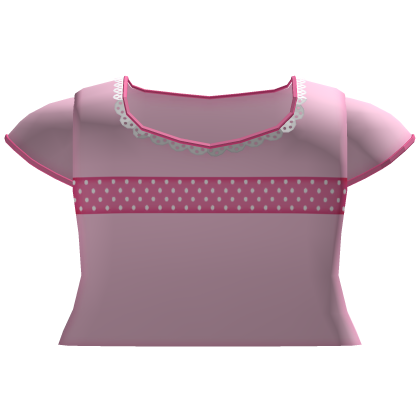 ♡ - cutest pink polka dot shirt ! Roblox item