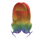 Rainbow Luscious Y2K Wavy Hair
