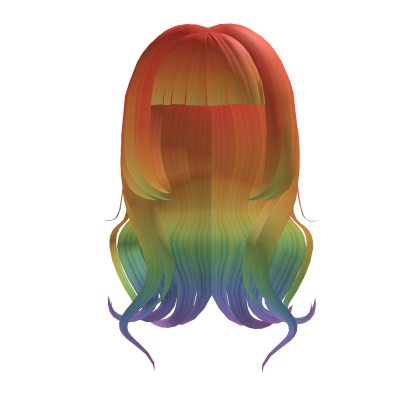 Rainbow Luscious Y2K Wavy Hair