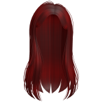 Red Straight Long Hair