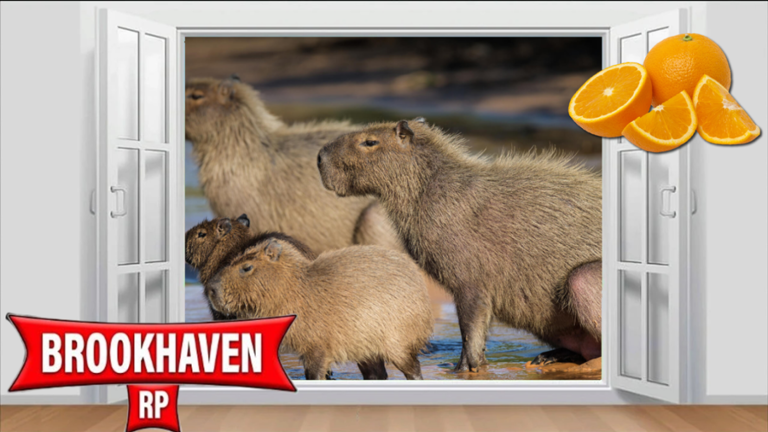 (Cart Ride Into) Capybara Hot Spring BrookhavenRP!