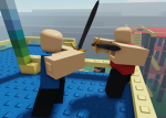 Gun and sword fight arena