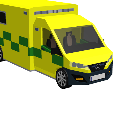 Ambulance and car
