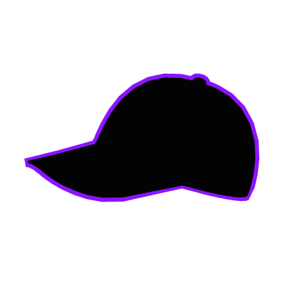 Cartoony Purple Cap Roblox item
