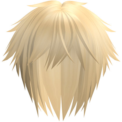 long emo yellow vkei shaggy boy hair  Roblox item