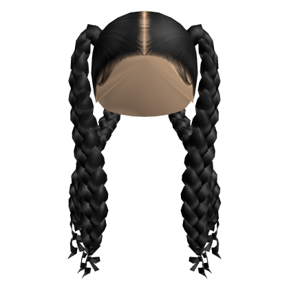 Cute jumbo braids (black) Roblox item