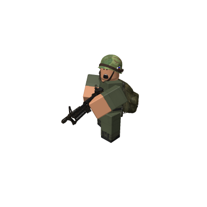 Vietnam war machine gunner