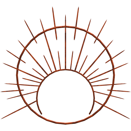 orange angelic halo crown