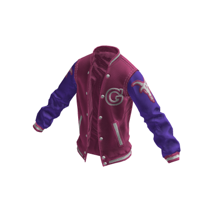 College Jacket | Rosa White Purple