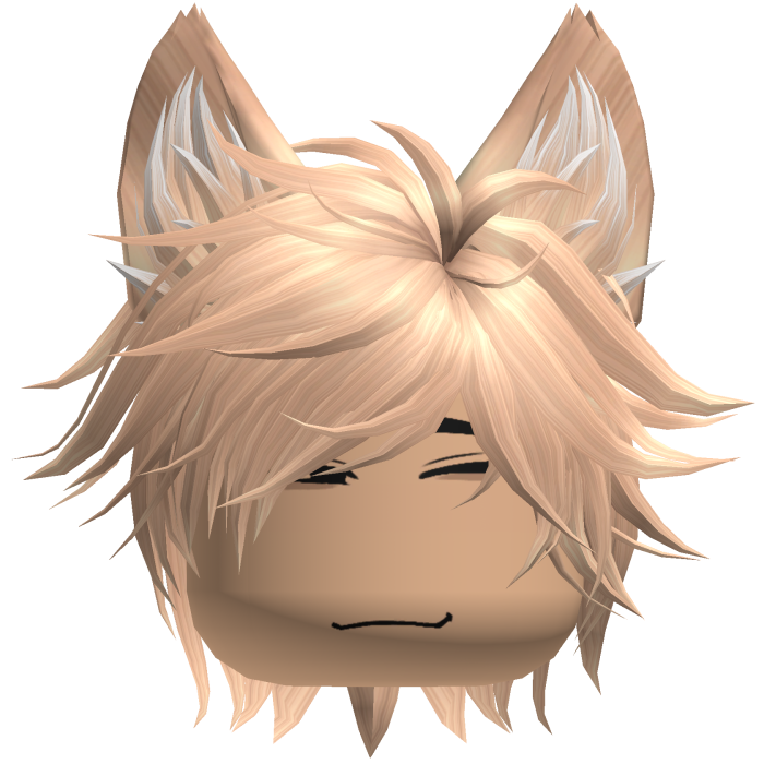 Neko Cat Boy Anime Gamer Spikey Hair (Blonde)