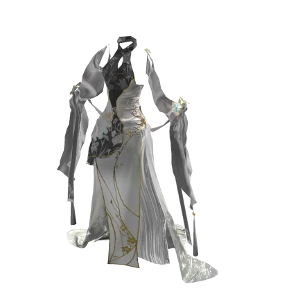 slim fit dress slacks SAFFI / Fairytale Design Wedding Dress with Angel Like Cape Wings main image 0