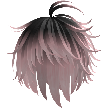 Cute Y2K emo pink black hair Roblox item