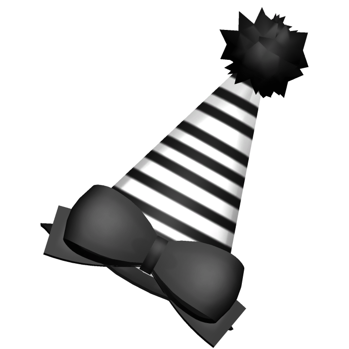 black white jester clown haloween hat