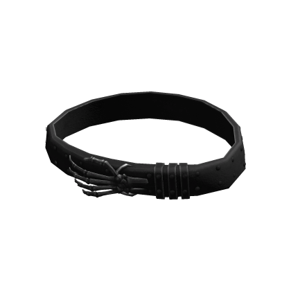Skeleton Hand Leather Belt › Black thumbnail