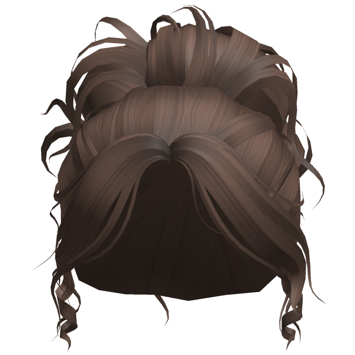 Brown Messy High Bun