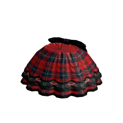 Flannel layered skirt best sale