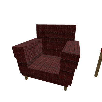 Chair & Table (Red and Tan)