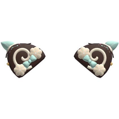 Cute Kawaii Mint Strawberry Chocolate Cake Ears