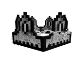 White Onyx Gothic Chained 8-Bit Crown [ADD-ON]