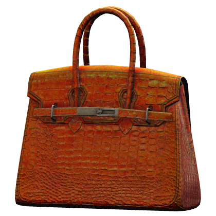 WANE CROCODILE SKIN ORANGE BAG