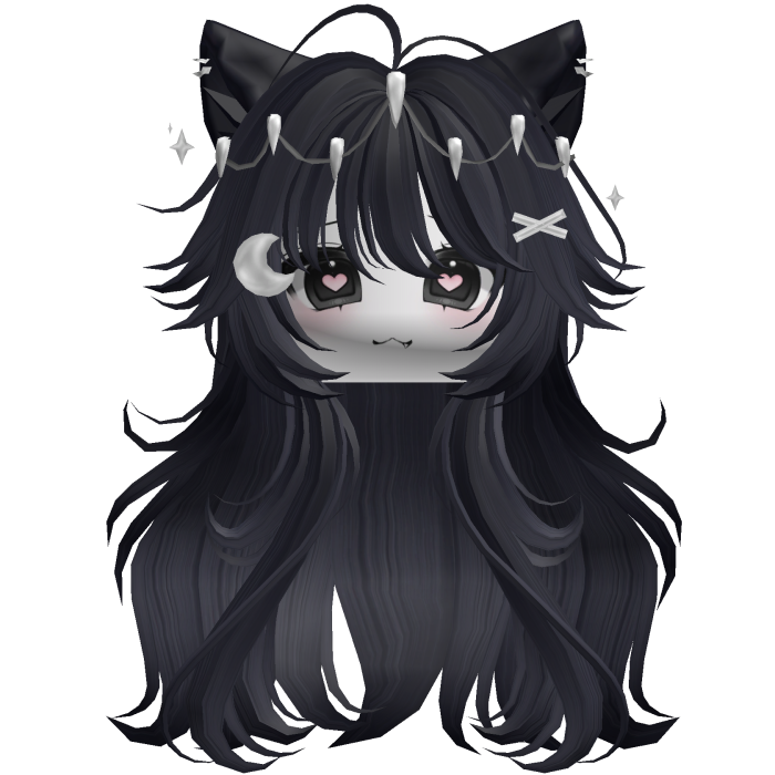 Super Fluffy Anime Werewolf w/ Face (Midnight)