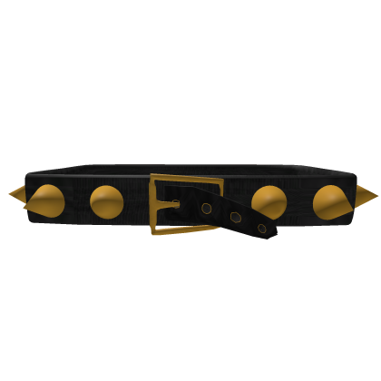 gold spiked y2k belt