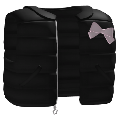 Pink Puffer Jacket Vest with Pink bow 3.0