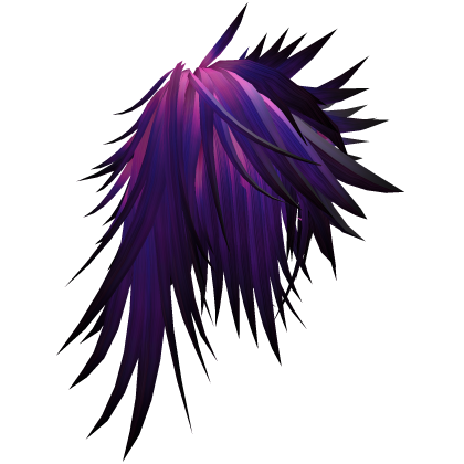 Purple Punk Scene Messy Spiky Hair