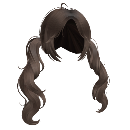 Cute Wavy Pigtails(Brown) Roblox item