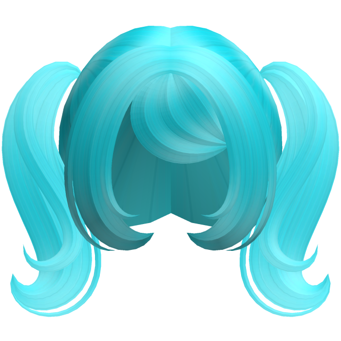 Cute Dolly Curly Pigtails (Ocean Blue)