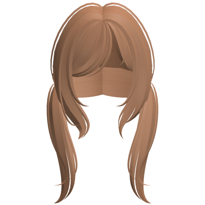 ginger cute low soft pigtails hair Roblox item