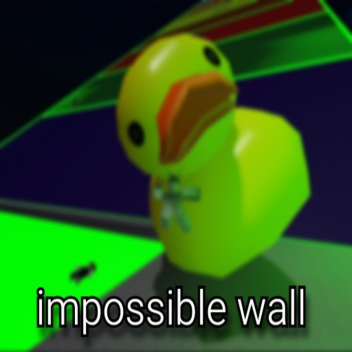 Dont let this big wall and ducks  hit you