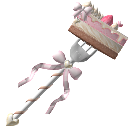 Cute Sweet Cake Fork - Neapolitan Pink Brown