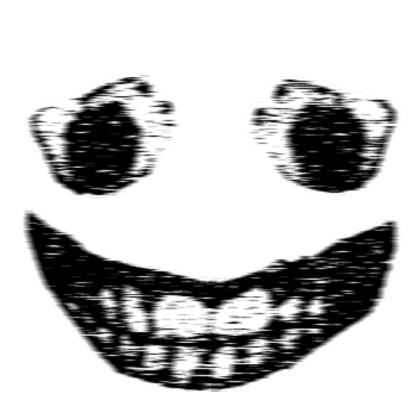 Distorted Scary Face Roblox decal