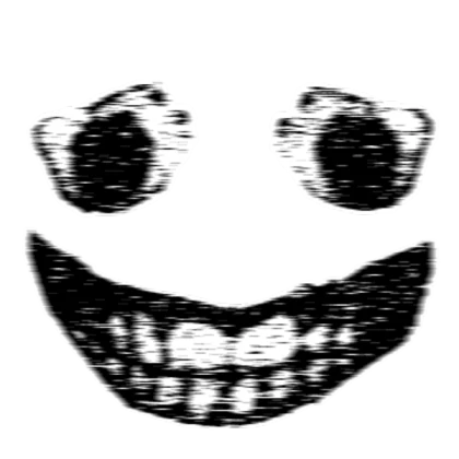 Distorted Scary Face